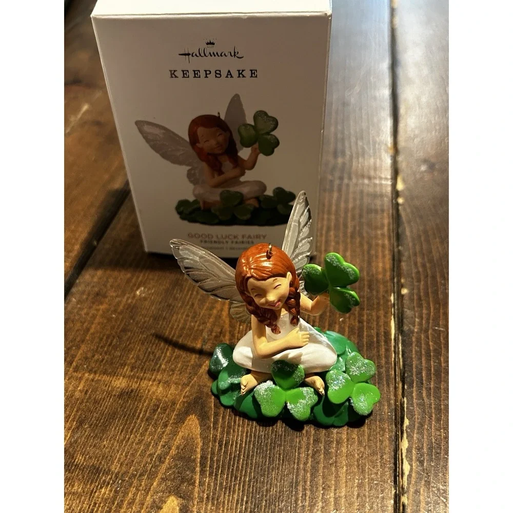Hallmark Friendly Fairies Good Luck Fairy St Patrick's Ornament Box 2nd Series